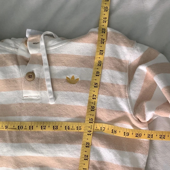 Adidas originals nice knitted stripped hoodie size medium 100% cotton - Picture 5 of 11